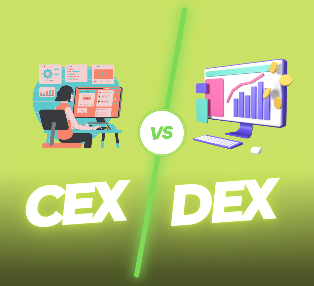 CEXとDEXの特徴や過去の事件、今後の動向、DEX利用の注意点を解説